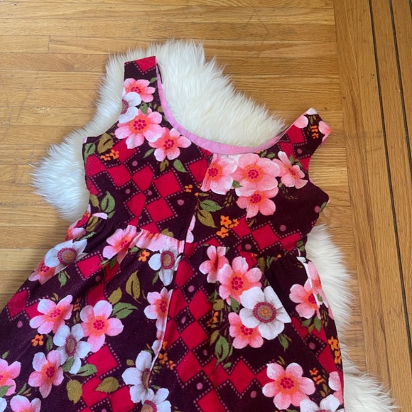 Vintage 70s Floral Maxi Dress – Boho Sleeveless Empire Waist - Picture 4 of 9